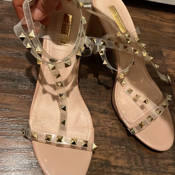 Studded Heels size 8.5 USED very fancy summery & comfortable. No box - Picture 7 of 10
